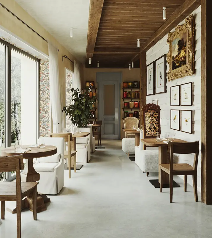 Chef at Medeu, Restaurant, Visualisations, interior image 32