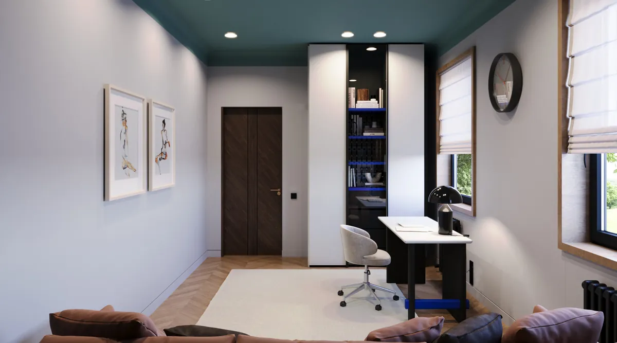 Family House, Private residence, Guest bedroom, interior image 41