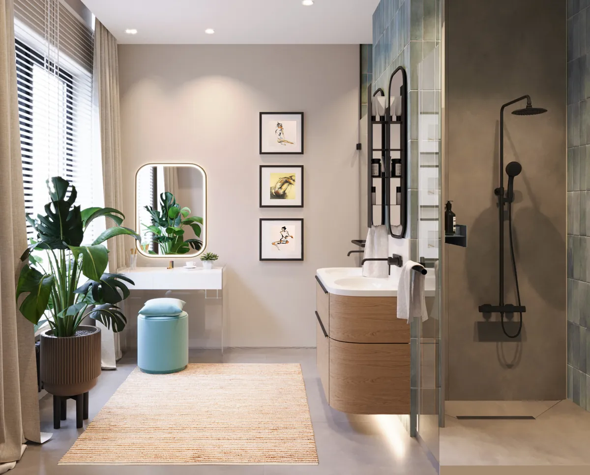 Family House, Private residence, Master bathroom, interior image 29