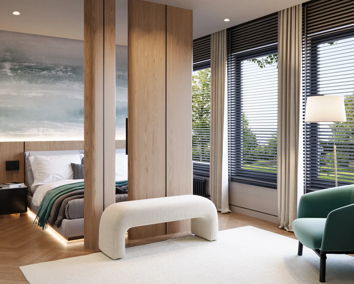 Family House, Private residence, Master bedroom, interior image 22
