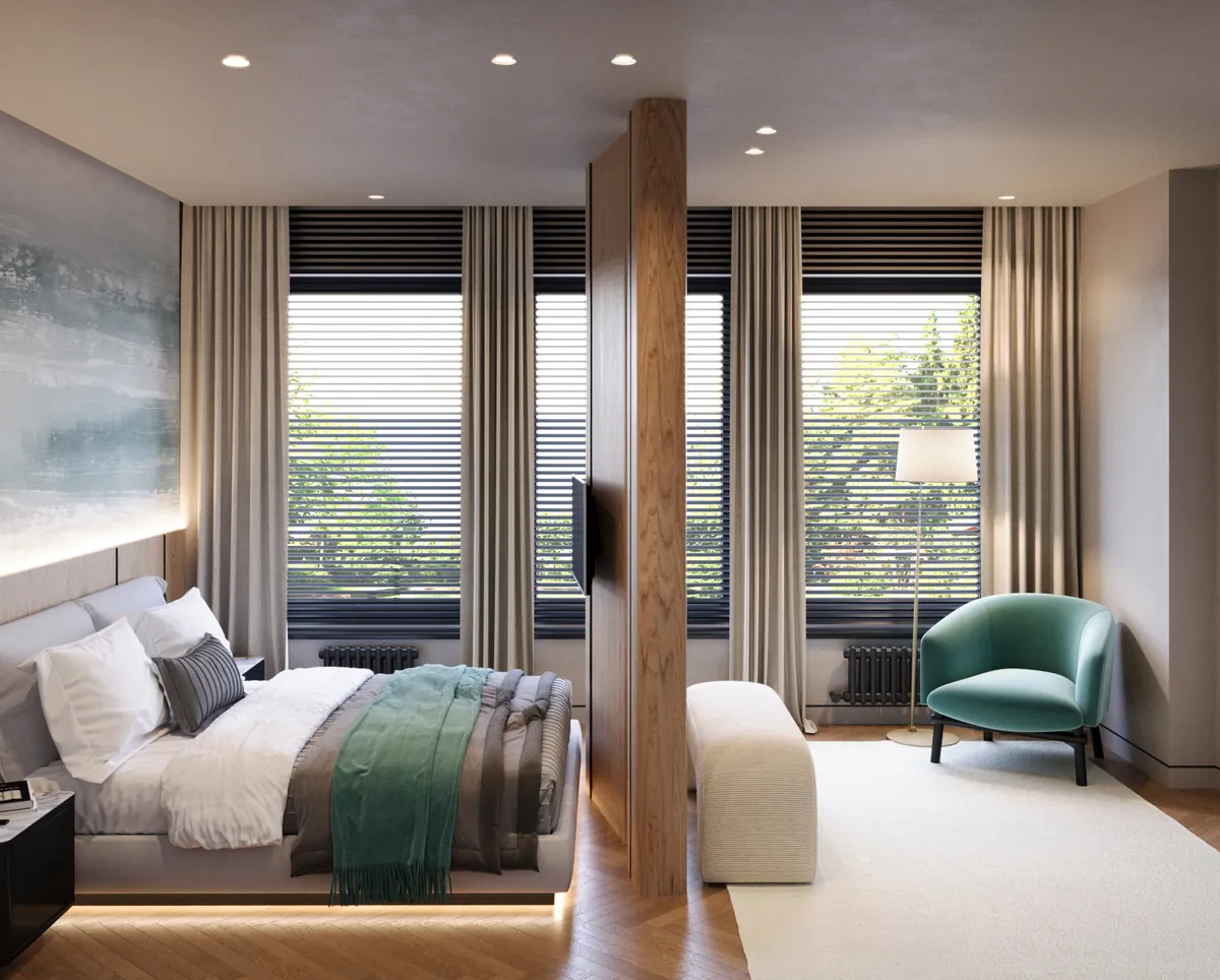 Family House, Private residence, Master bedroom, interior image 26