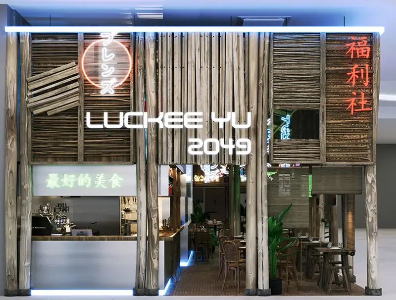 Luckee Yu, Restaurant, Design development, interior image 22